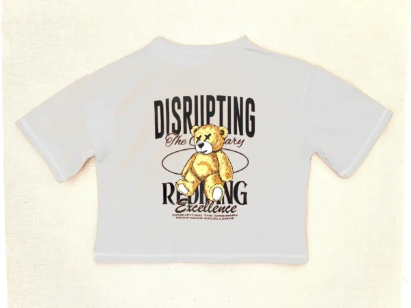 Teddy Graphic Crop Tee - Image 5