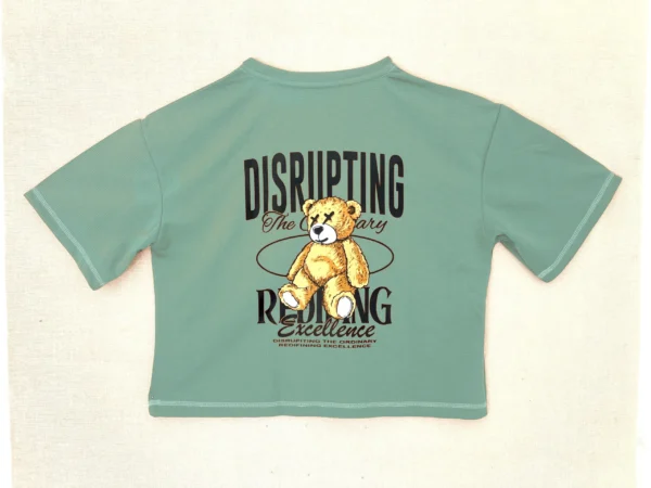 Teddy Graphic Crop Tee - Image 4