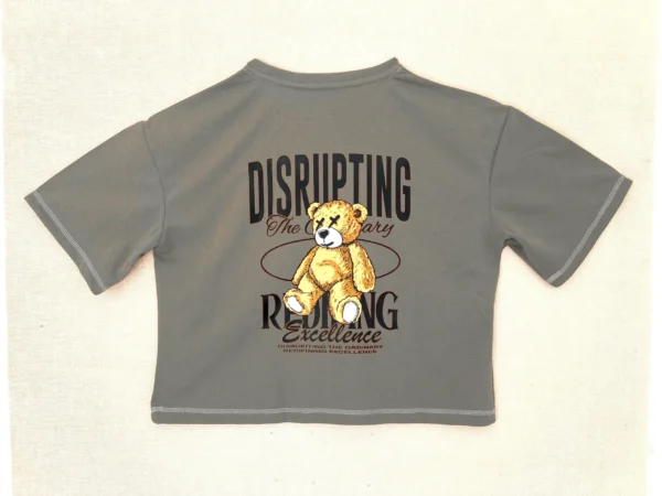 Teddy Graphic Crop Tee - Image 3