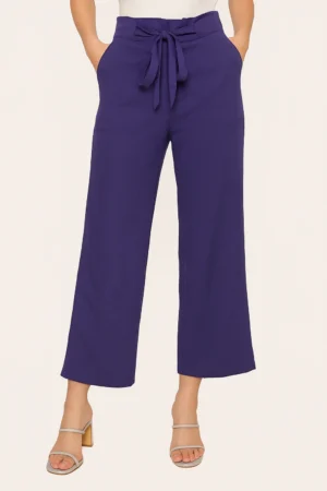 WIDE LEG PANT - NAVY BLUE