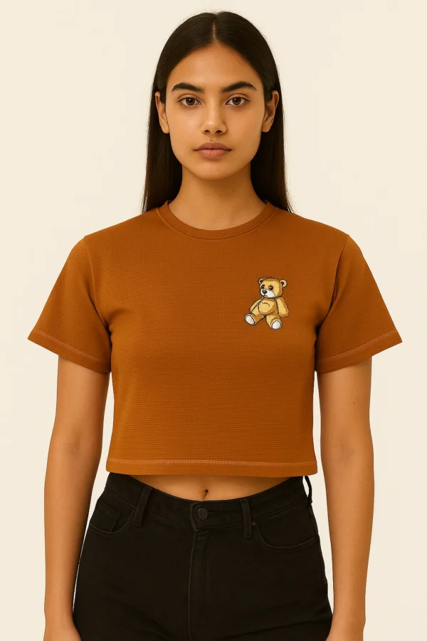 Teddy Graphic Crop Tee - Image 2