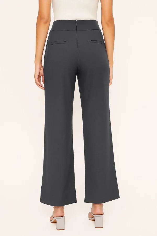 WIDE LEG PANT - GREY - Image 2
