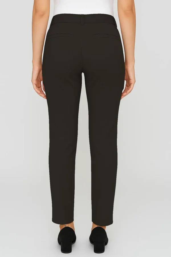 LUXE CROSS WAIST PANTS BLACK - Image 2