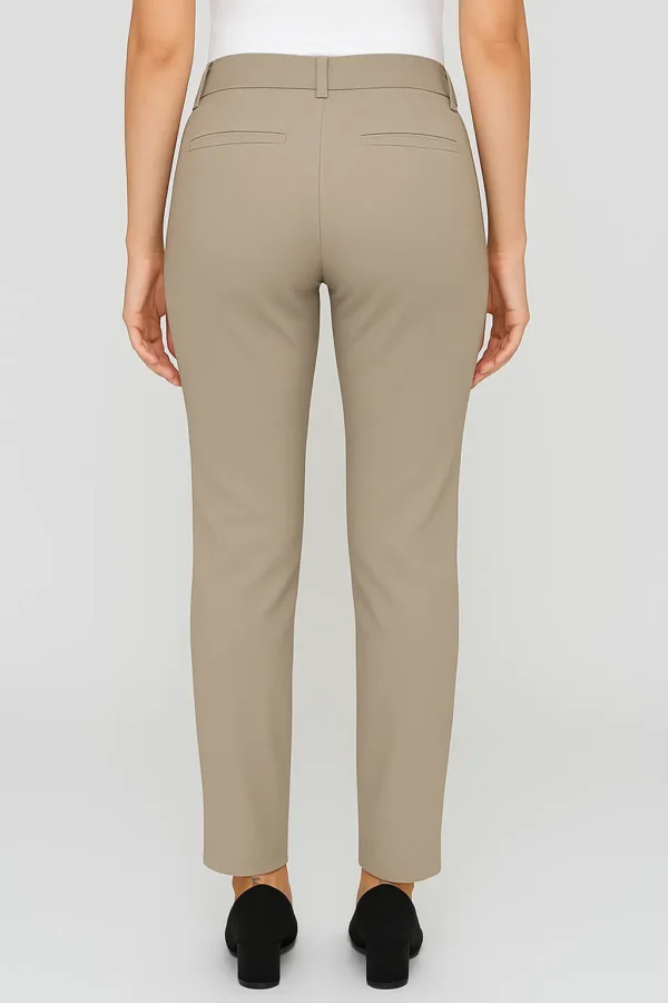 LUXE CROSS WAIST PANTS IVORY - Image 2